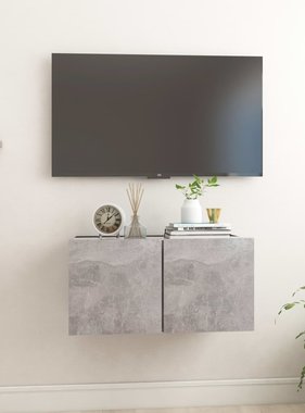 VidaXL Tv-hangmeubel 60x30x30 cm betongrijs