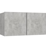 VidaXL Tv-hangmeubel 60x30x30 cm betongrijs