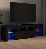 VidaXL Tv-meubel met LED-verlichting 140x35x40 cm zwart