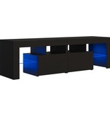 VidaXL Tv-meubel met LED-verlichting 140x35x40 cm zwart