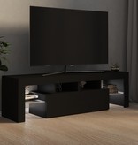 VidaXL Tv-meubel met LED-verlichting 140x35x40 cm zwart