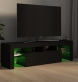 VidaXL Tv-meubel met LED-verlichting 140x35x40 cm zwart