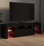 VidaXL Tv-meubel met LED-verlichting 140x35x40 cm zwart