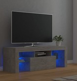 vidaXL Tv-meubel met LED-verlichting 120x35x40 cm betongrijs