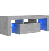 vidaXL Tv-meubel met LED-verlichting 120x35x40 cm betongrijs