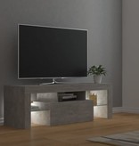 vidaXL Tv-meubel met LED-verlichting 120x35x40 cm betongrijs