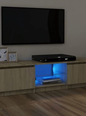 VidaXL Tv-meubel met LED-verlichting 120x30x35,5 cm sonoma eikenkleur