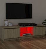 VidaXL Tv-meubel met LED-verlichting 120x30x35,5 cm sonoma eikenkleur