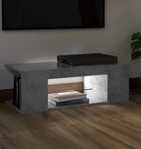 VidaXL Tv-meubel met LED-verlichting 90x39x30 cm betongrijs