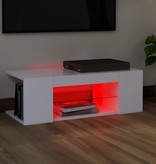 VidaXL Tv-meubel met LED-verlichting 90x39x30 cm wit