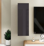 vidaXL Tv-meubel 30,5x30x90 cm spaanplaat hoogglans grijs