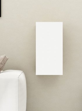 VidaXL Tv-meubel 30,5x30x60 cm spaanplaat wit en sonoma eikenkleurig