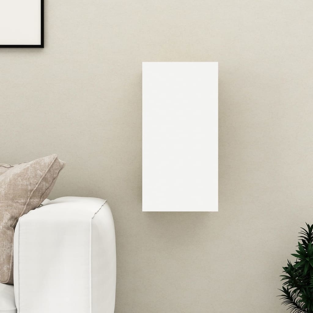 VidaXL Tv-meubel 30,5x30x60 cm spaanplaat wit en sonoma eikenkleurig