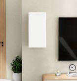 vidaXL Tv-meubel 30,5x30x60 cm spaanplaat wit en sonoma eikenkleurig