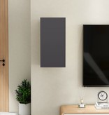 vidaXL Tv-meubel 30,5x30x60 cm spaanplaat grijs