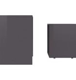 VidaXL Salontafelset 48x30x45 cm spaanplaat hoogglans grijs