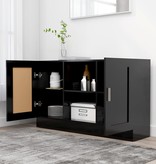 VidaXL Dressoir 120x30,5x70 cm spaanplaat zwart