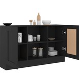 VidaXL Dressoir 120x30,5x70 cm spaanplaat zwart