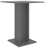 VidaXL Bistrotafel 60x60x75 cm spaanplaat zwart