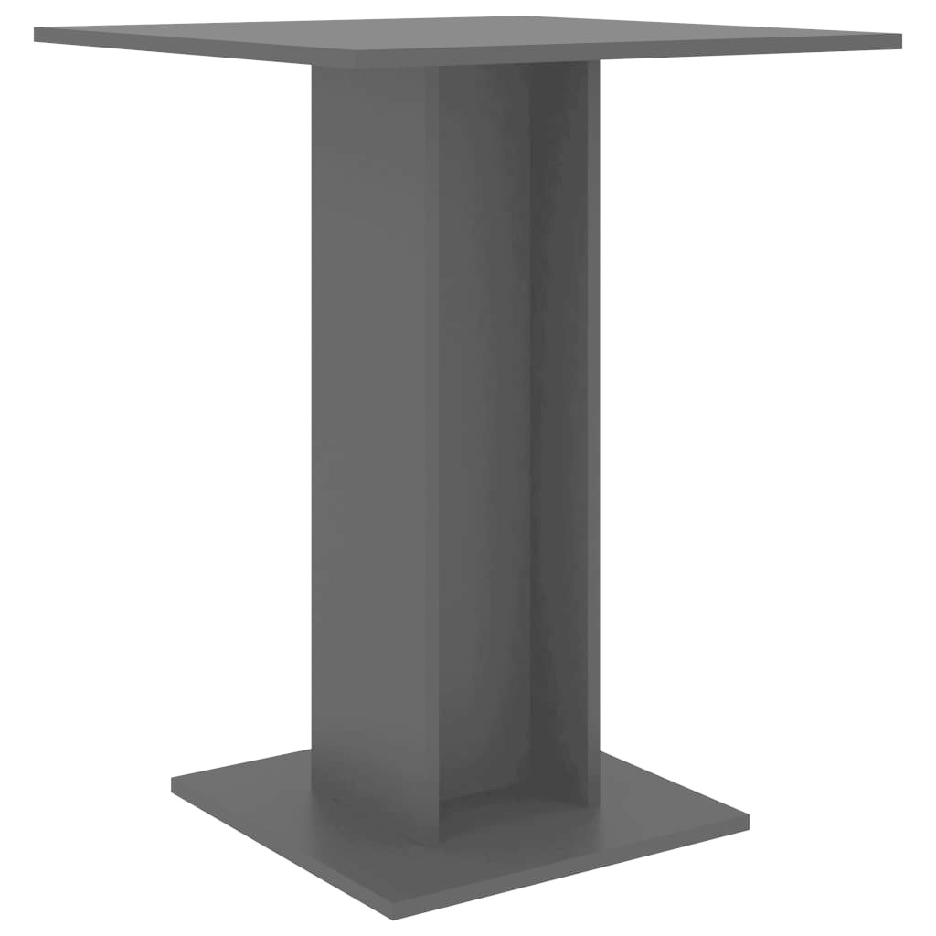 VidaXL Bistrotafel 60x60x75 cm spaanplaat zwart