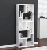 vidaXL Boekenkast 67x24x161 cm spaanplaat wit