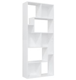 vidaXL Boekenkast 67x24x161 cm spaanplaat wit