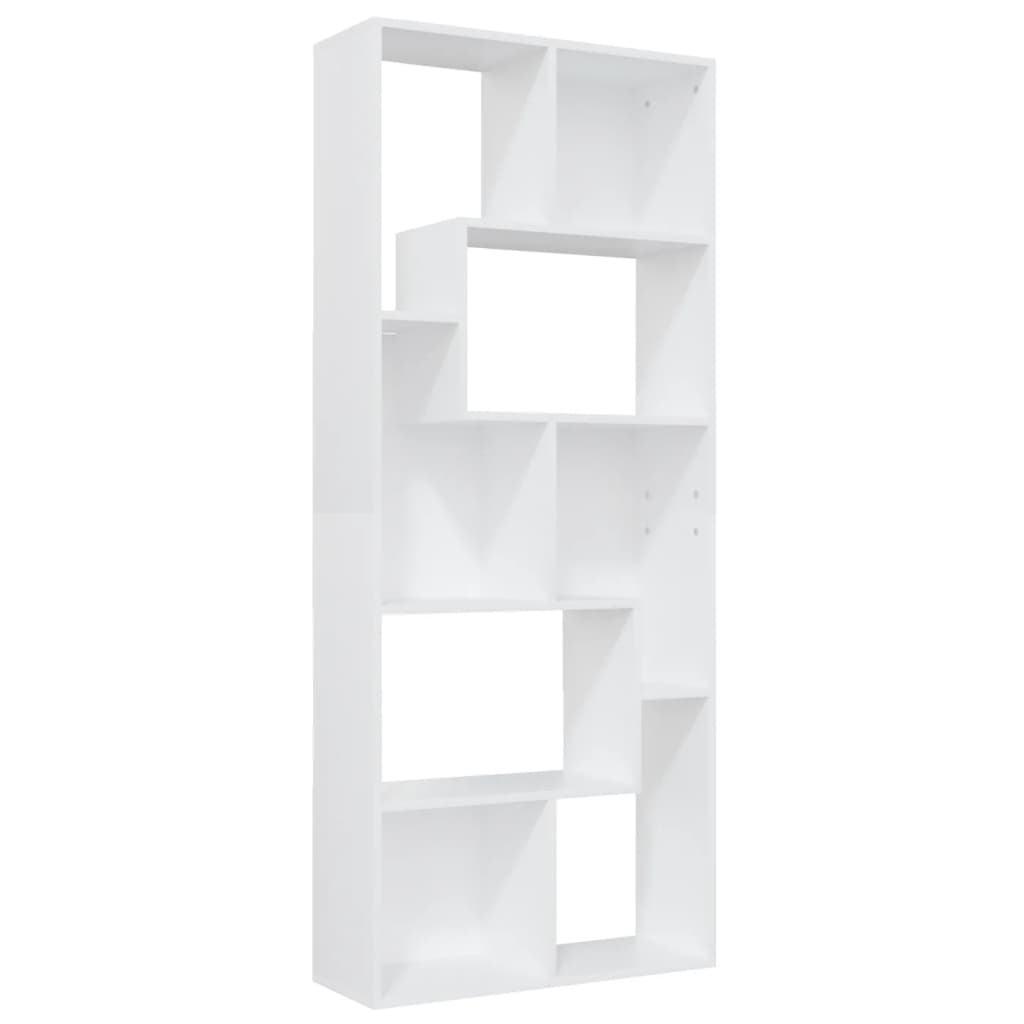 vidaXL Boekenkast 67x24x161 cm spaanplaat wit