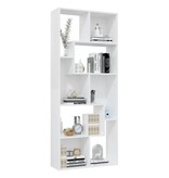 vidaXL Boekenkast 67x24x161 cm spaanplaat wit