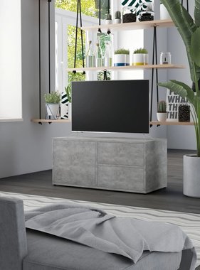 VidaXL Tv-meubel 80x34x36 cm spaanplaat betongrijs