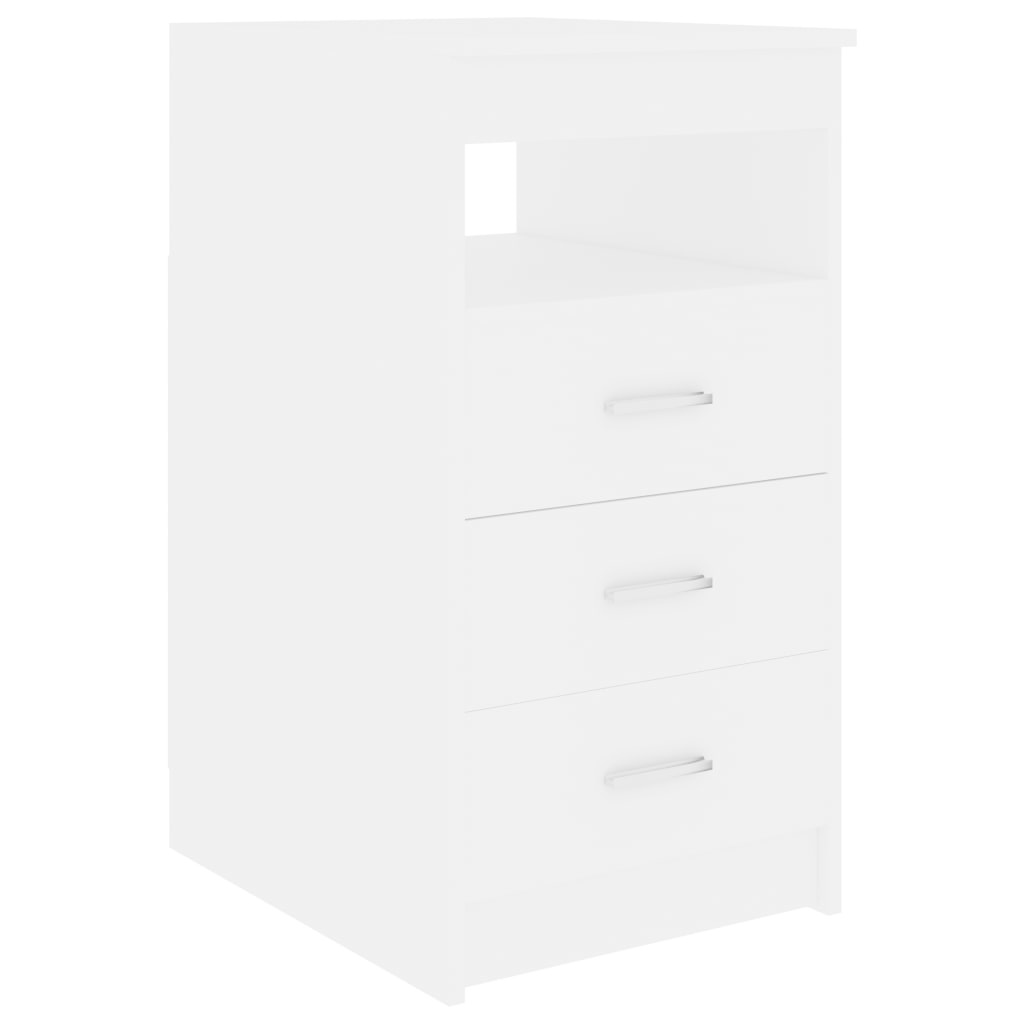 VidaXL Ladekast 40x50x76 cm spaanplaat wit