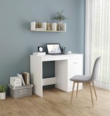 VidaXL Bureau 100x50x76 cm spaanplaat wit