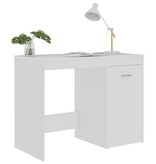 VidaXL Bureau 100x50x76 cm spaanplaat wit