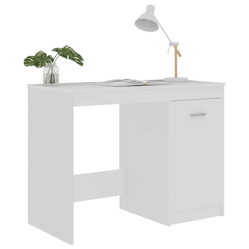 VidaXL Bureau 100x50x76 cm spaanplaat wit