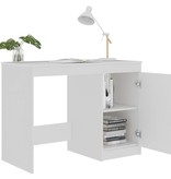 VidaXL Bureau 100x50x76 cm spaanplaat wit