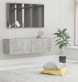 vidaXL Tv-meubel 100x30x30 cm spaanplaat betongrijs