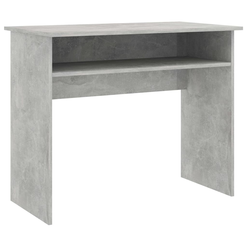 VidaXL Bureau 90x50x74 cm spaanplaat betongrijs