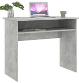 VidaXL Bureau 90x50x74 cm spaanplaat betongrijs