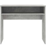 VidaXL Bureau 90x50x74 cm spaanplaat betongrijs