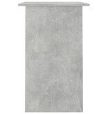 VidaXL Bureau 90x50x74 cm spaanplaat betongrijs