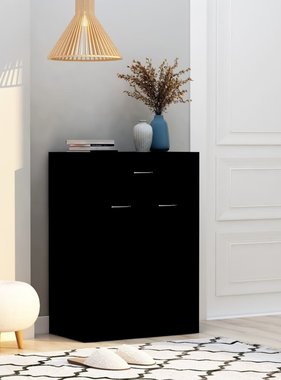VidaXL Schoenenkast 60x35x84 cm spaanplaat zwart