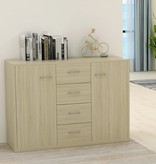 VidaXL Dressoir 88x30x65 cm spaanplaat sonoma eikenkleurig