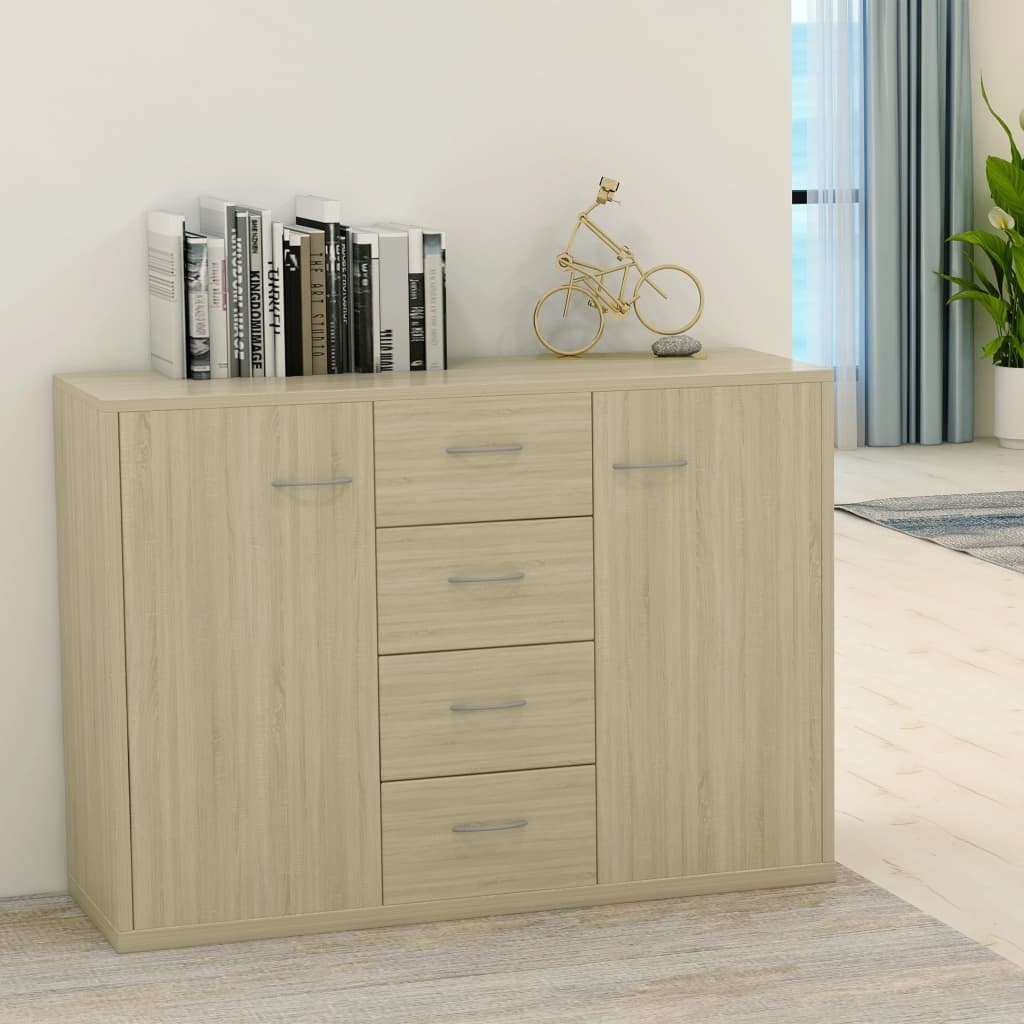 VidaXL Dressoir 88x30x65 cm spaanplaat sonoma eikenkleurig