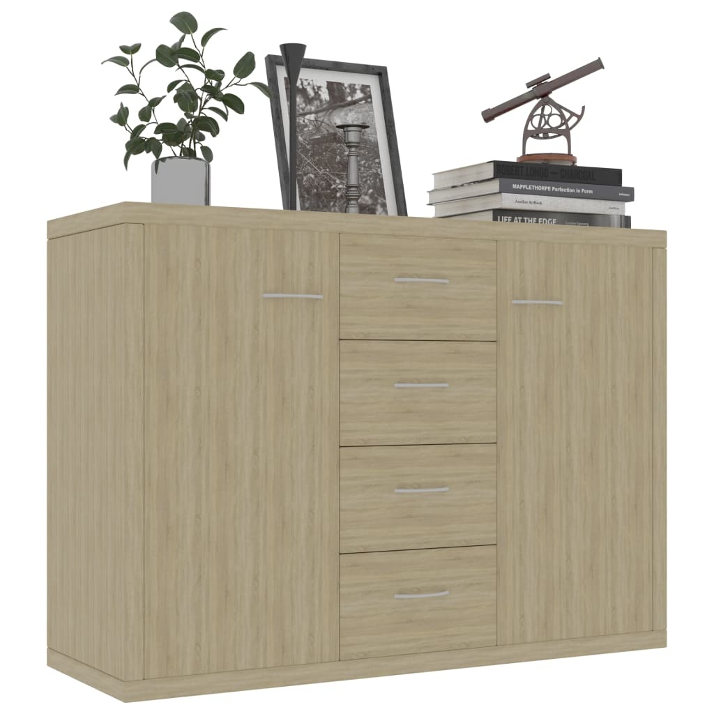 VidaXL Dressoir 88x30x65 cm spaanplaat sonoma eikenkleurig