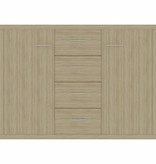 VidaXL Dressoir 88x30x65 cm spaanplaat sonoma eikenkleurig
