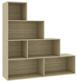 vidaXL Boekenkast/kamerscherm 155x24x160 cm spaanplaat sonoma eiken