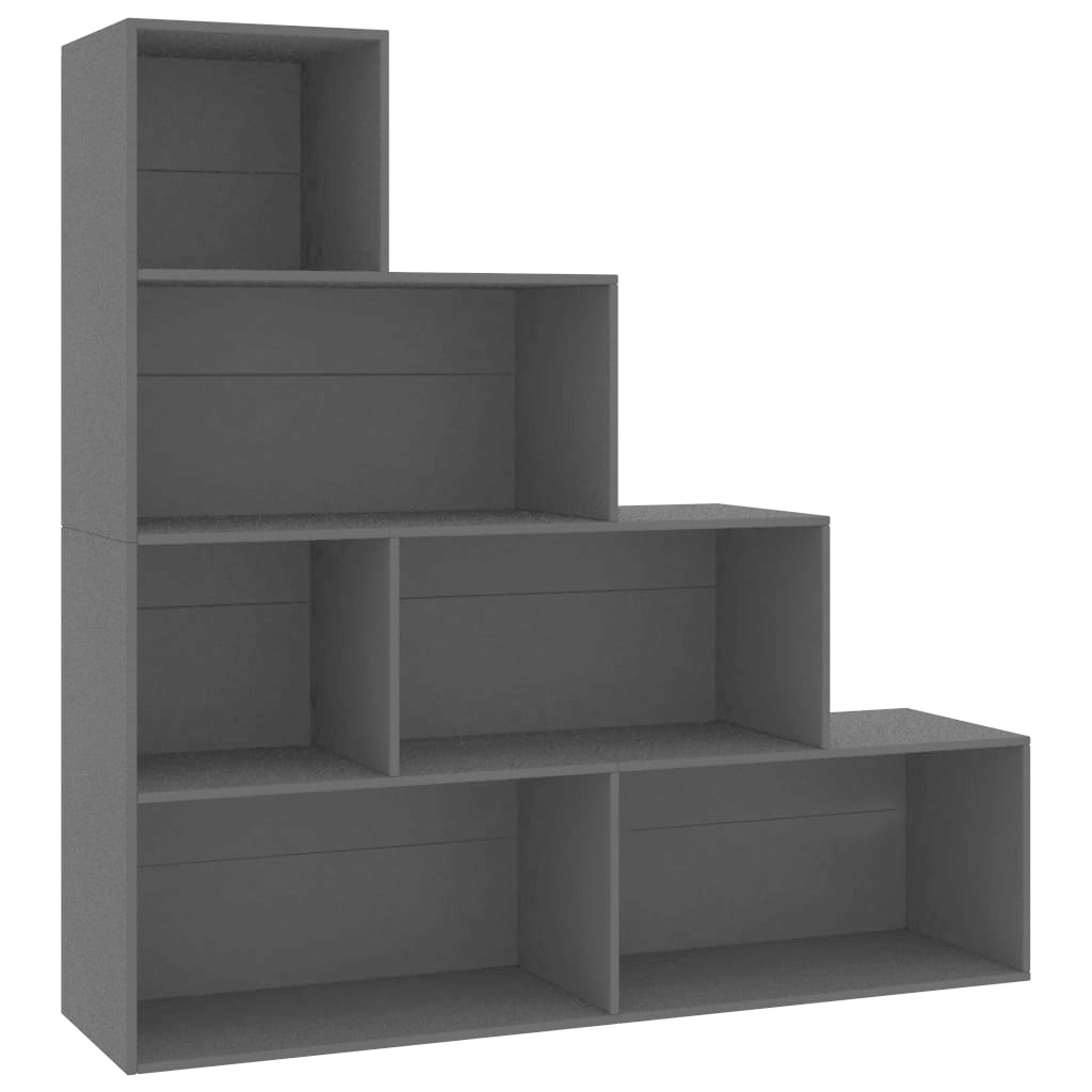 vidaXL Boekenkast/kamerscherm 155x24x160 cm spaanplaat zwart