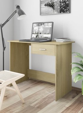 VidaXL Bureau 100x50x76 cm spaanplaat sonoma eikenkleurig