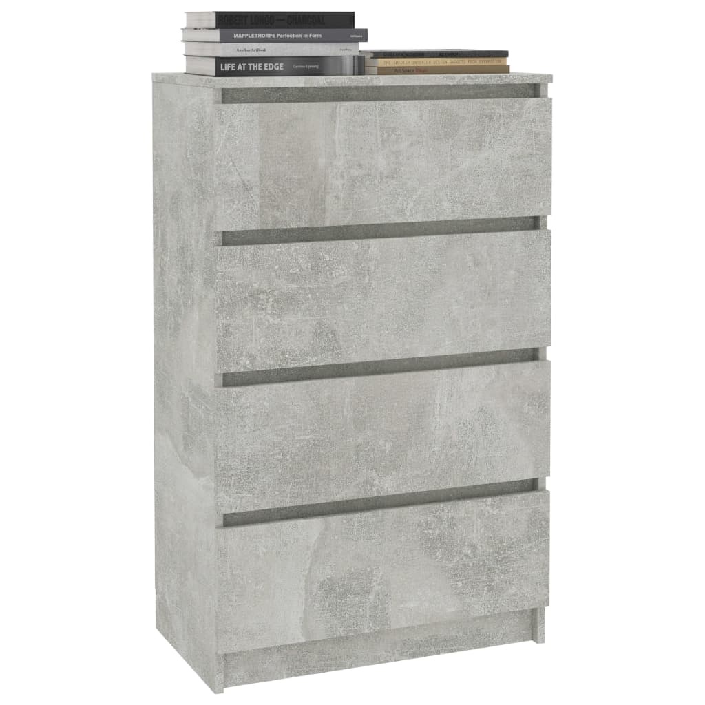 VidaXL Dressoir 60x35x98,5 cm spaanplaat betongrijs