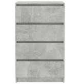 VidaXL Dressoir 60x35x98,5 cm spaanplaat betongrijs