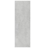 vidaXL Schoenenrek 54x34x100 cm spaanplaat betongrijs